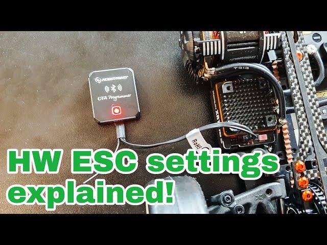 HW ESC Settings!