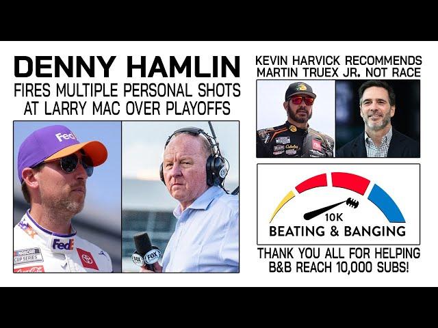 Denny Hamlin Fires Shots at Larry Mac Over Playoffs and Lawsuit | Kevin Harvick Against MTJ Racing