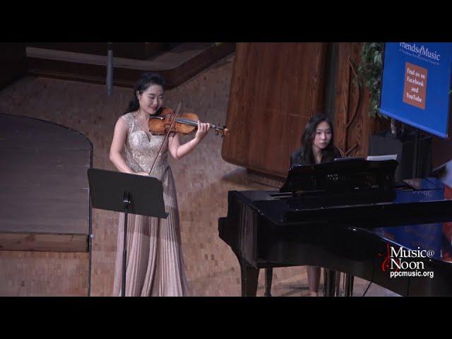 Peiwen Su, violin, and Nuojun Wang, piano