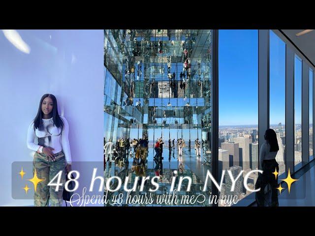 NYC TRAVEL VLOG l Let’s spend 48 hours in nyc | shopping , bowling, Vanderbilt