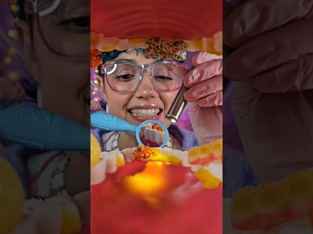 ASMR Tooth Fairy Eats Your Teeth Candy ‍️ #asmr #asmrdentist #candyeating