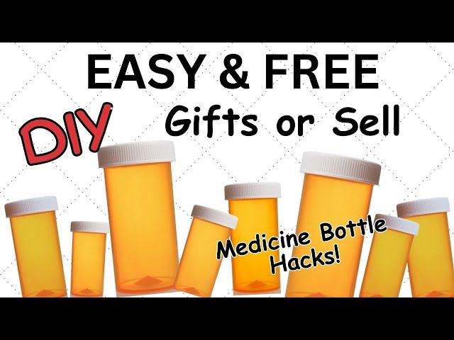 EASY Upcyle Junk/Trash Free Low Cost  Gift or Sell Medicine Bottle Hacks DIY