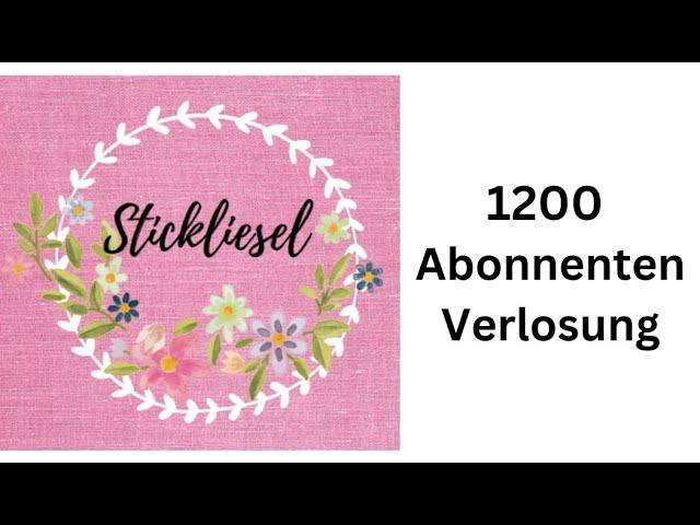 Verlosung - 1200 Abonnenten