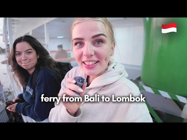 We took the ferry from Bali to Lombok  *13 hour travel day…