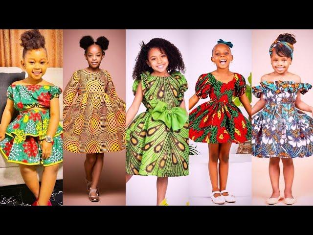 Beautiful Ankara African Print Styles For Girls 2023 || Toddlers Ankara Dresses & Styles