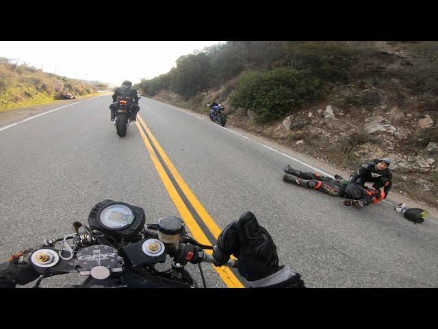 Azusa canyon motorcycle crash + My buddy Jon