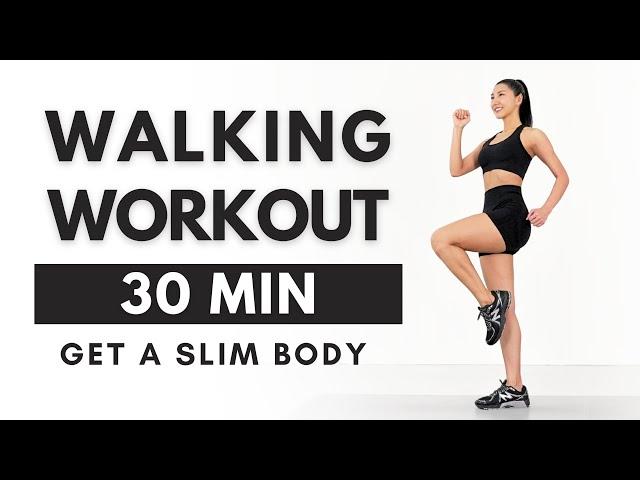 Get a Slim Body 30 Min Walking Workout - No Jumping, No Squats, No Lunges