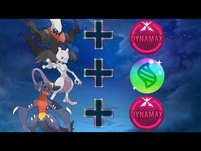 What if Darkrai, Mewtwo, and Garchomp Had Gigantamax and Mega Evolution | #pokemon #fusion #viral