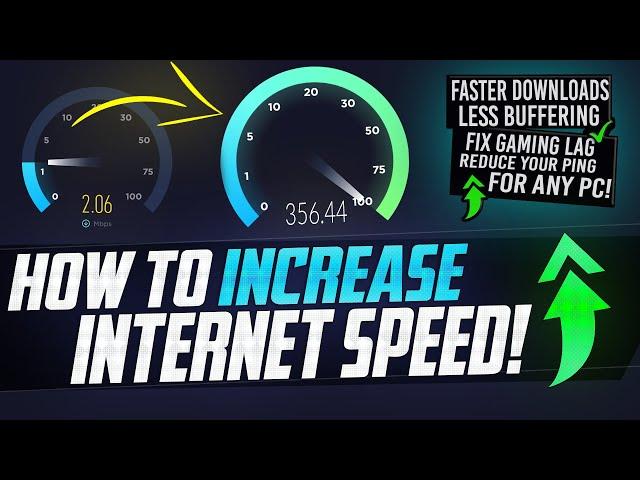  How to SPEED UP your Internet! Boost Download Speeds, Lower Ping, Fix Lag on Wired and WiFi EASY
