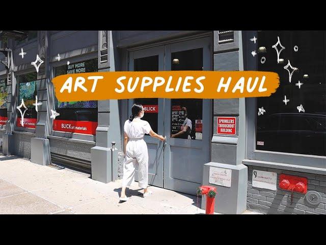 NYC Art supplies haul! - Blick Art Material