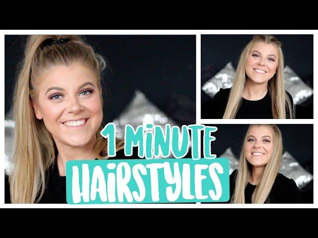 3 EASY 1 MINUTE HAIRSTYLES | COCO