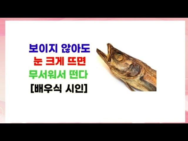 북어, 배우식시인 /시낭송전시우TV[본명:전상무].명시.좋은시.애송시.고은하.봉경미.한국인이좋아하는명시.배우식명시