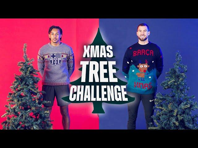  XMAS TREE DECORATING CHALLENGE FEAT. KOUNDE & ÍÑIGO MARTÍNEZ | FC BARCELONA