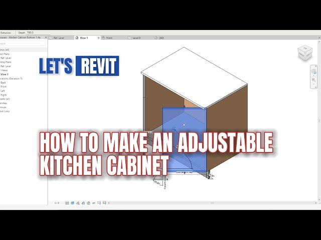 Let’s Revit: Making an adjustable kitchen cabinets- detailed tutorial.