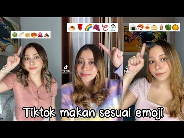 MAKAN CACING🪱!! || TIKTOK SHERLY ROSILIN MAKAN MAKANAN SESUAI EMOJI