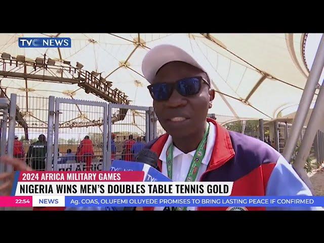 Nigeria Wins Men's Doubles Table Tennis Gold At The 2024 Africa Military Game