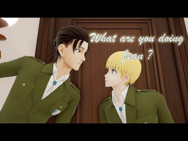 Armin and Eren discover Jean doing... [ MMD AOT ] (Original motion)