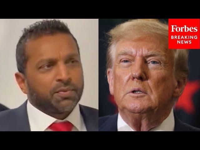 JUST IN: FBI Pick Kash Patel Ignores Question About Trump DOJ Secretly Accessing His Phone Records