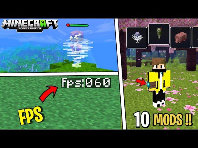 Top 10 Best Survival Mods For Your Minecraft PE 1.21!