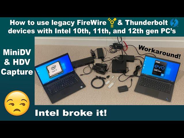 How to use legacy FireWire and Thunderbolt devices on new PCs with Thunderbolt 4