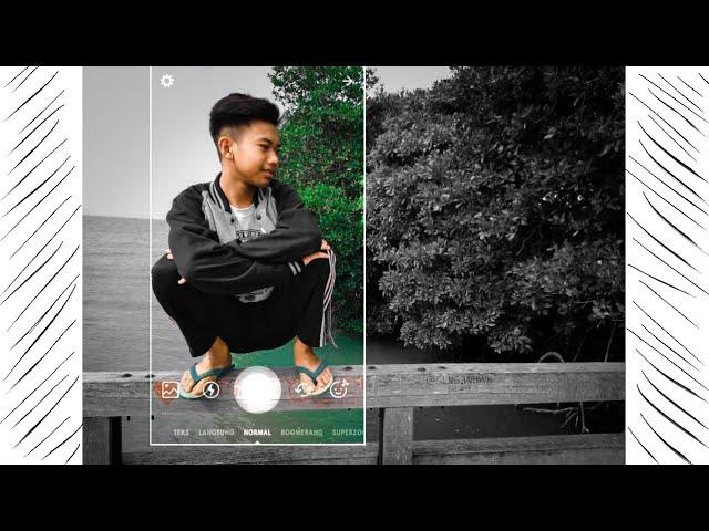 Cara Edit Foto Terbaru Kekinian 2019 || B & W Splash Picsaypro