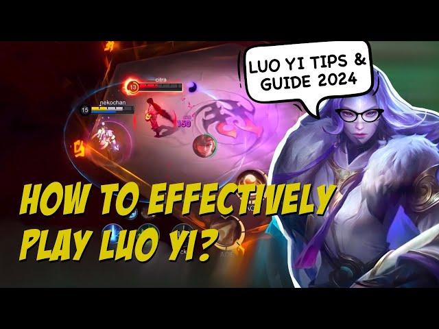  LEVEL UP YOUR LUO YI GAMEPLAY IN 15 MINUTES! - MOBILE LEGENDS