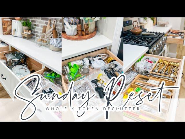 SUNDAY RESET // WHOLE KITCHEN DECLUTTER AND ORGANIZE // CHARLOTTE GROVE FARMHOUSE