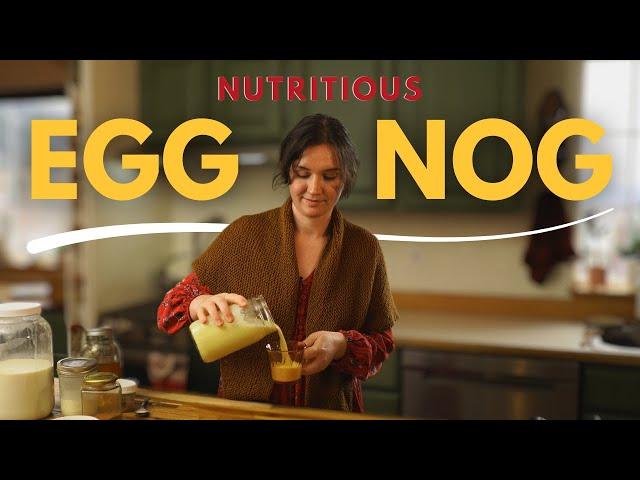 Homemade, Healthy Eggnog! (My kids eat this for breakfast!)