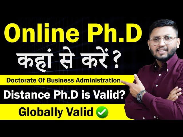 Online & Distance Ph.d | Phd Admission 2024 | DBA | Doctorate Of Business Administration |Online Phd