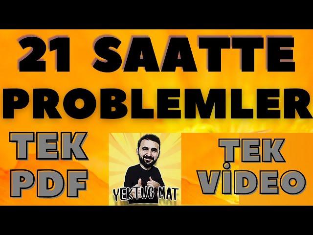 Yeni Nesil Problemler 21 SAATTE TAMAMI [ Konu Anlatımı + Soru Çözümü ] #TYT #MSÜ #DGS #KPSS #ALES