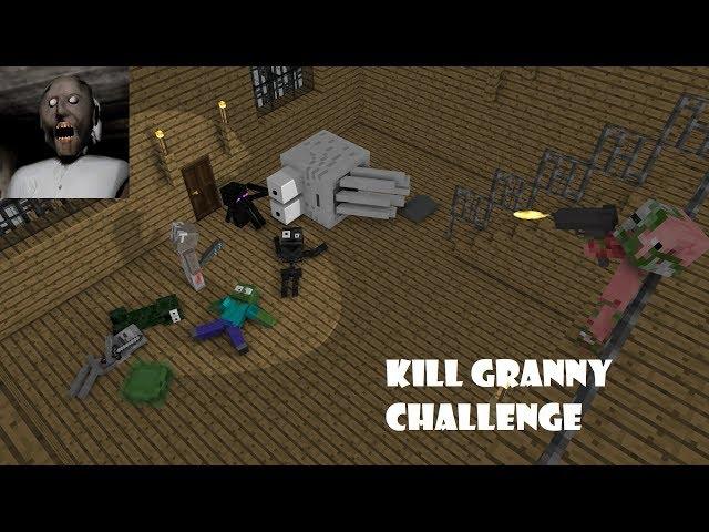 Monster School : GRANNY HORROR CHALLENGE - Minecraft Animation