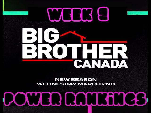 Big Brother Canada 10 Power Ranking (Week 2)