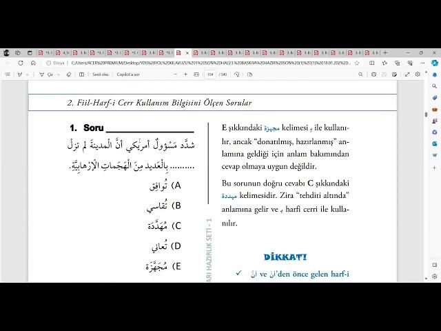 Arapça sınavlarına hazırlık seti  Konu Anlatımlı Soru Bankası YDS YOL KILAVUZU 1 #keşfet