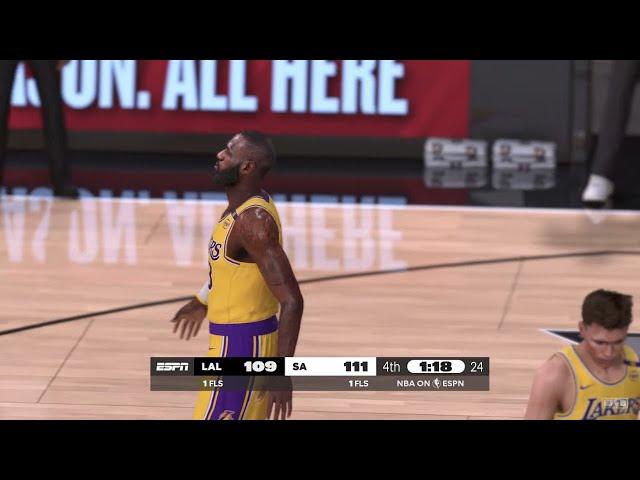 NBA 2K25 Gameday Mode | LAKERS vs SPURS FULL GAME HIGHLIGHTS