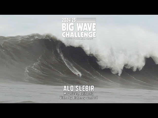 Alo Slebir at Mavericks World Record Contender - Big Wave Challenge 2025 Entry