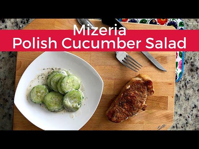 Polish Cucumber Salad | MIZERIA| Polish food