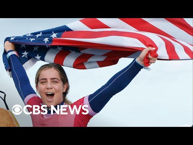 Olympics gold medalist Caroline Marks on surfing in Tahiti for Paris Games