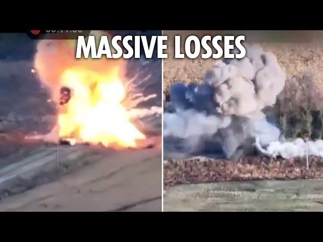 Ukrainian paratroopers blow up three Russian APCs and neutralise platoon of soldiers