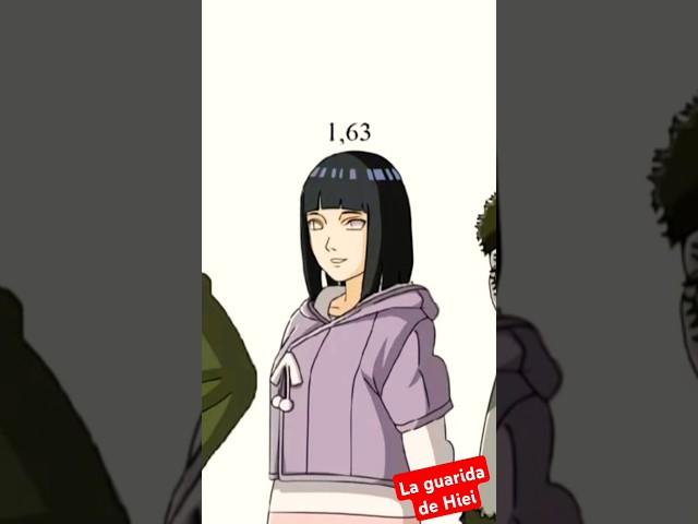 Estaturas del Team 8 - Team 8 Heights #naruto #boruto