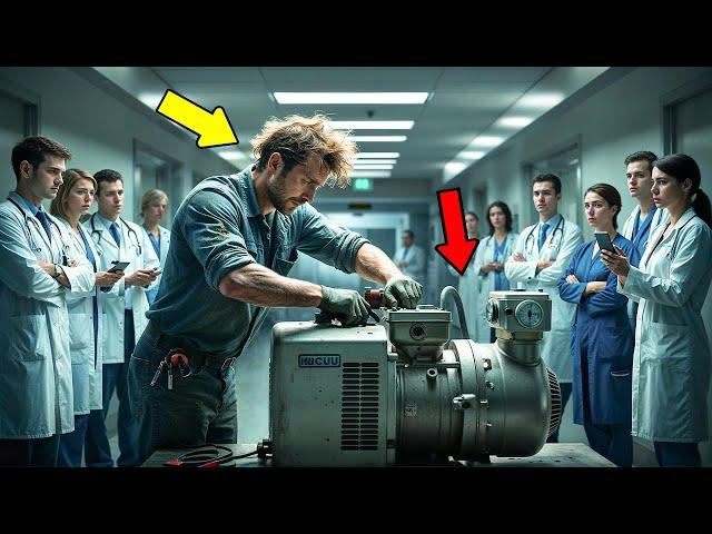 Poor Mechanic Fixes Hospital Generator During Blackout — Unaware He Saves Critically Ill Billionaire