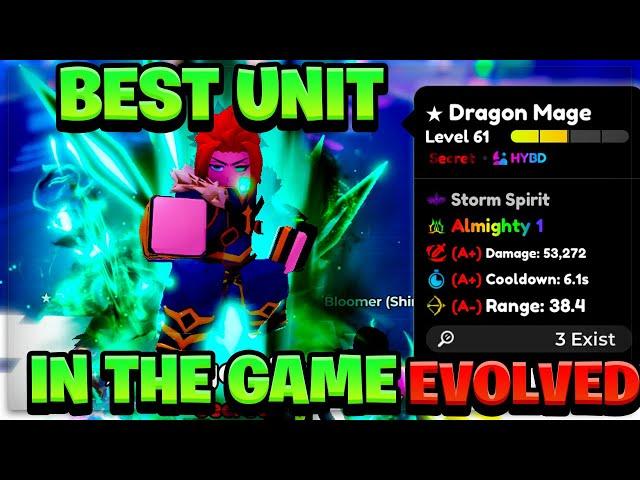 *NEW* Evolved Dragon Mage ALMIGHTY Is The BEST UNIT In Anime Defenders