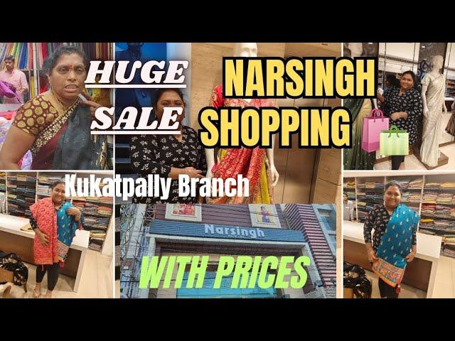 LATEST NARSINGH Fabric,Sarees and Dresses Shopping ️|| Kukatpally Branch,New Collection Huge Sales