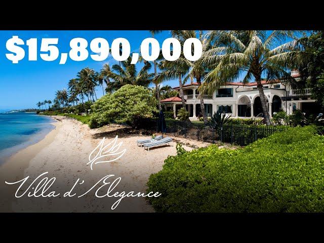 Villa d'Elegance at 1103 Kaimoku Place | Beachfront Honolulu Estate