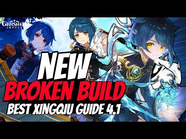 NEW Updated Xingqiu Guide | Best Build, Weapons, Artifacts, Teams | Genshin Impact 4.1