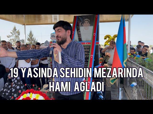 Haci Zahir Mirzevi Cavan sehidin qebri uste Hamini aglatdi dehsetli menzere