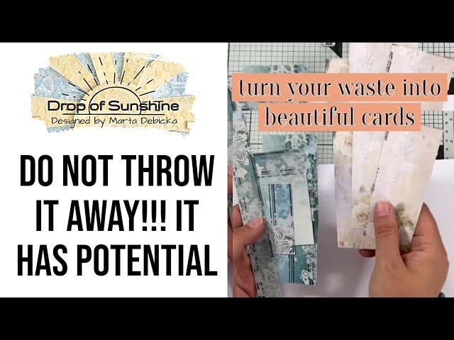 How to turn a bunch of RANDOM SCRAPS into BEAUTIFUL CARDS. Easy and quick idea for using up scraps