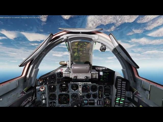 DCS World - MiG-29S High speed AMRAAM dodge and FA-18C kill Growling Sidewinder PvP