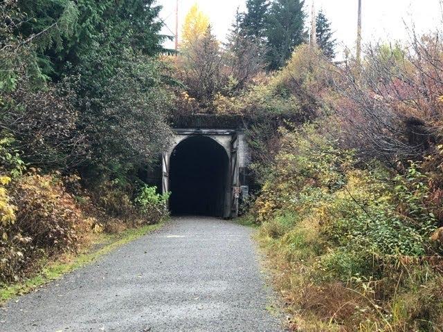 Train Tunnel at Snoqualmie Pass, 2.3 mile one way hike, bring a flashlight!!