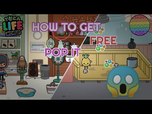 How To Get Free Pop It in Tocalifeworld | Skit | Toca Boca.