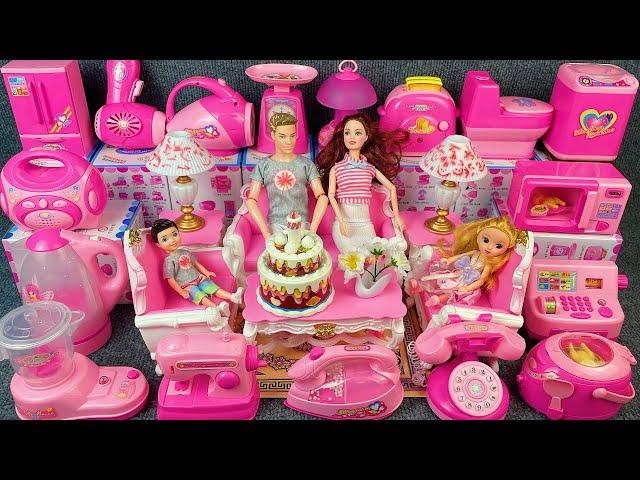 20 Minutes Satisfying with Unboxing Pink Barbie Chefs House Furniture Review Toys | ASMR